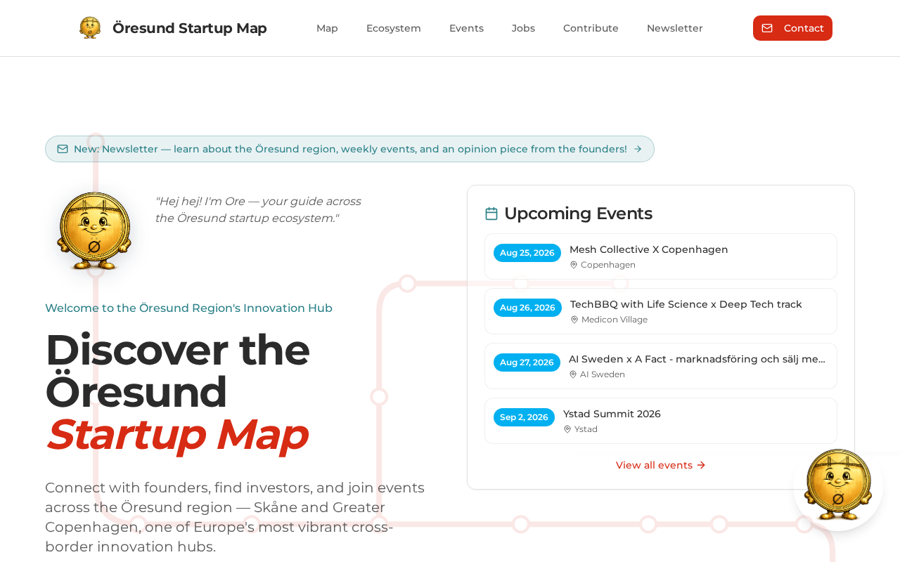 Preview of Öresund Startup Map